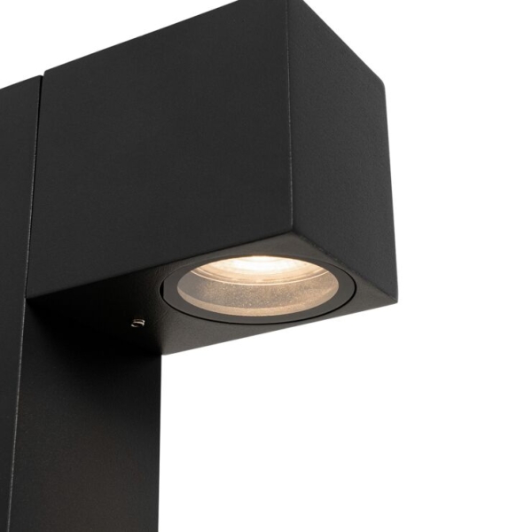 Industriële staande buitenlamp zwart 80 cm IP44 - Baleno