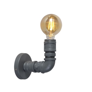 Industriële wandlamp donkergrijs - Plumber 1