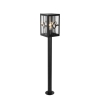 Klassieke staande buitenlamp zwart 100 cm IP44 - Dover