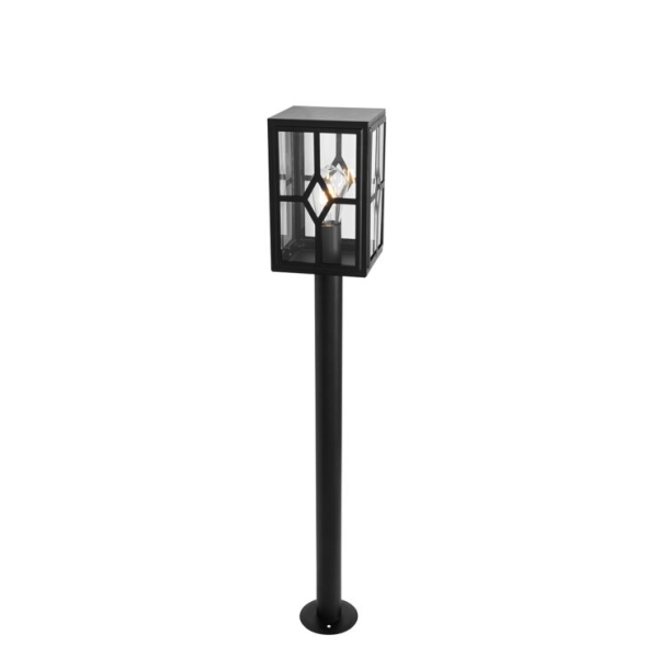 Klassieke staande buitenlamp zwart 100 cm IP44 - Dover