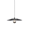 Landelijke hanglamp zwart 46 cm - Leia