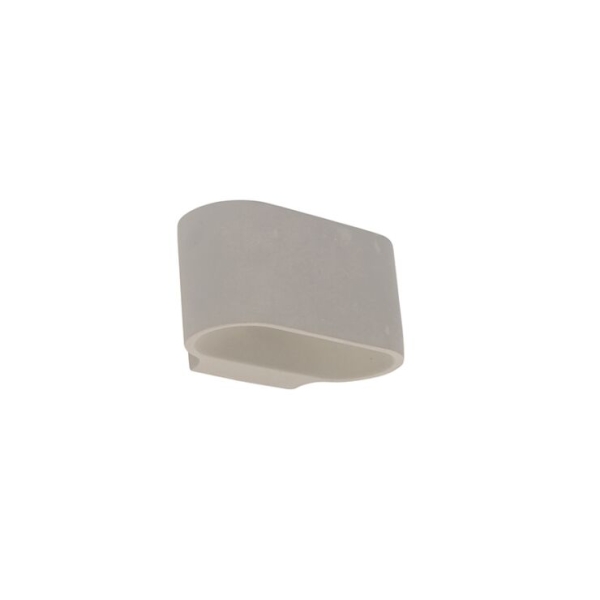 Landelijke ovale wandlamp beton - Arles