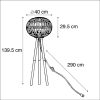 Landelijke vloerlamp bamboe - Canna
