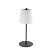 Moderne tafellamp mushroom zwart met opaal glas incl. LED - Jent