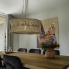 Oosterse hanglamp macramé 70 cm - Leonard