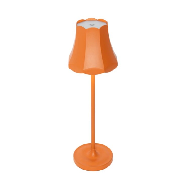 Retro tafellamp oranje oplaadbaar IP44 - Granny