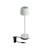 Set van 2 tafellampen mushroom off white incl. laadstation - Raika