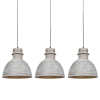Set van 3 landelijke hanglampen grijs - Dory
