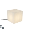 Smart buitenlamp wit 30 cm vierkant incl. LED A60 IP44 - Nura