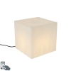 Smart buitenlamp wit 38 cm vierkant incl. LED A60 IP44 - Nura