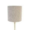 Tafellamp goud verstelbaar met boucle kap taupe 20 cm - Parte