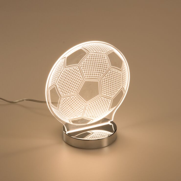 Neon tafellamp transparant incl. LED dim to warm - Soccer