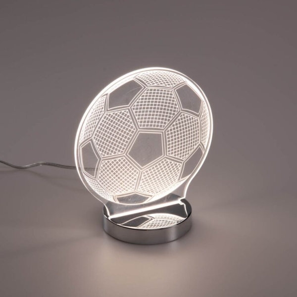 Neon tafellamp transparant incl. LED dim to warm - Soccer