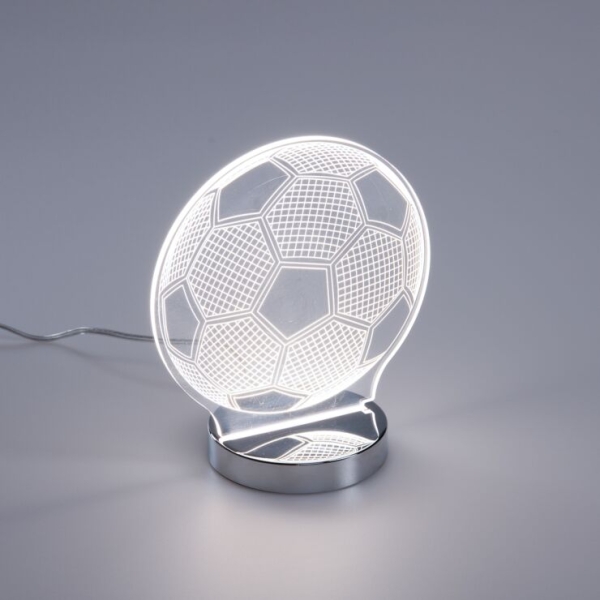 Neon tafellamp transparant incl. LED dim to warm - Soccer