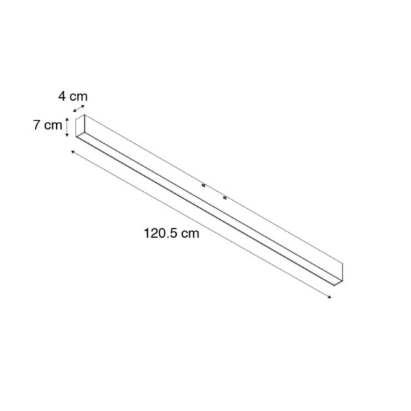 Plafondlamp zwart incl. LED 3-staps dimbaar 2700-4000K - Keane